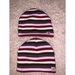Carhart striped beanies